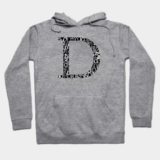 D Filled - Typography Hoodie